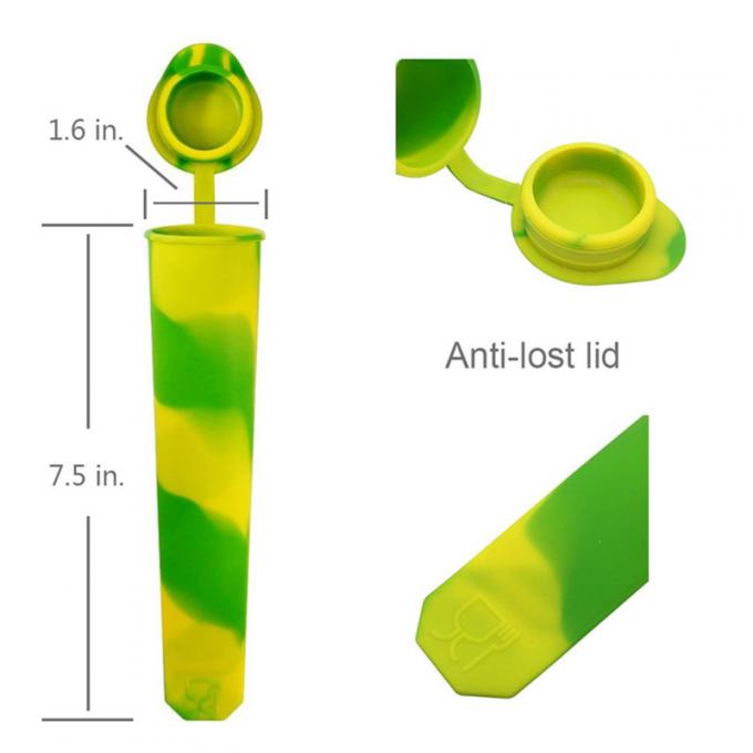 6 PC σιλικόνης Popsicle φορμών λαϊκός κατασκευαστής πάγου δίσκων κύβων πάγου φορμών DIY πάγου λαϊκός