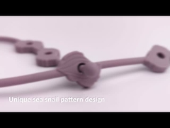 Διευθετήσιμος συνδετήρας αλυσίδων ειρηνιστών προϊόντων σιλικόνης μωρών οδοντοφυΐας πλαστός