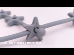 Stretchable αντι χαμένο ασφαλές σχέδιο συνδετήρων ειρηνιστών οδοντοφυΐας σιλικόνης