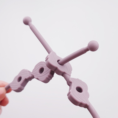 Stretchy Silicone Pacifier Clip Chain For Teethers Functional Toy