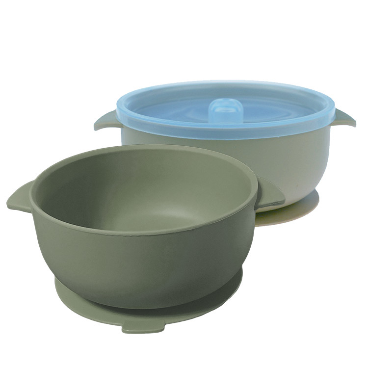 BPA Free Spill Proof Silicone Suction Bowl Sealed Insulation Microwave Safe 125g