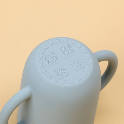 Φλυτζάνι μη πλαστικό άθραυστο BPA αχύρου σιλικόνης απόδειξης μυρωδιάς ελεύθερο με τα καπάκια