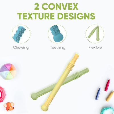 Μαλακά ραβδιά οδοντοφυΐας σιλικόνης 0.6x0.6 6.2inches για τα μωρά 0 6 μήνες